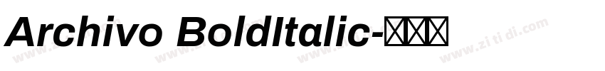 Archivo BoldItalic字体转换